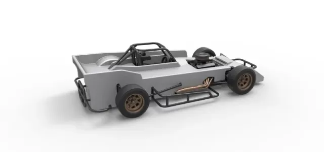 Small Block Supermodified race car Scale 1:25 — Image 20 of 31