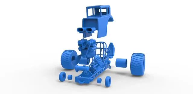 Diecast Mini Rod pulling tractor 5 Scale 1:25 — Image 26 of 31