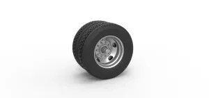 Diecast 5 Hole double wheel of trailer Scale 1:25