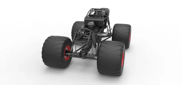 Diecast Monster truck base Version 2 Scale 1:25 — Фото 5 из 26