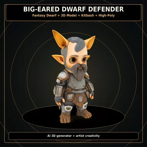 Dwarf Heroes Fantasy Warrior Kitbash Pack – High-Poly 10 Char — Фото 12 из 22