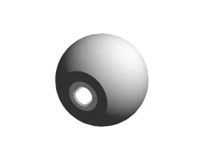 DIN 319 Ball knobs plastic, Type E with threaded bushing