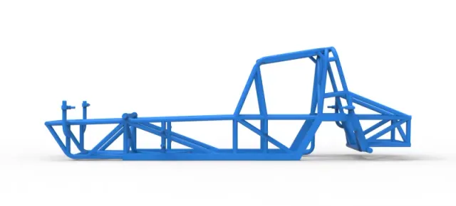 Frame of Vintage Dirt Modified stock car Version 5 Scale 1:25 — Фото 6 из 17
