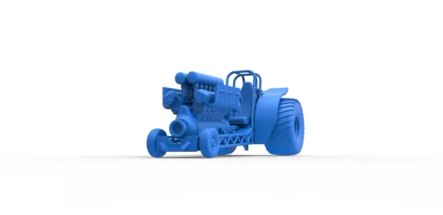Diecast Mini Rod pulling tractor with V12 engine Scale 1 to 25 — Фото 16 из 31
