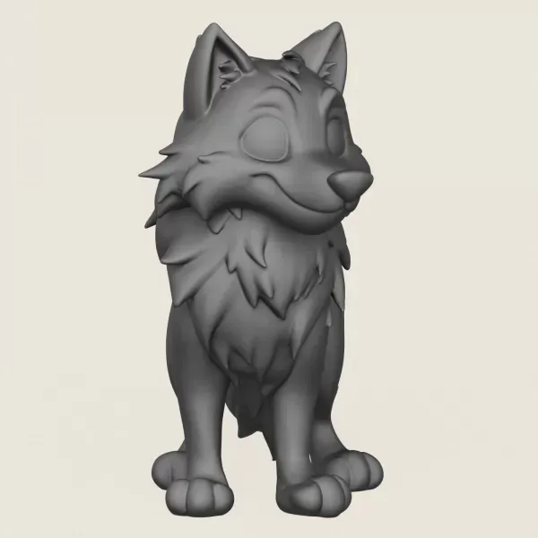 Wolf Toy Print Ready 3D Model — Image 2 of 5