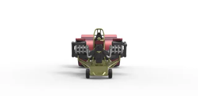 Diecast Pulling tractor with 3 engines V8 Version 5 Scale 1:25 — Фото 5 из 29