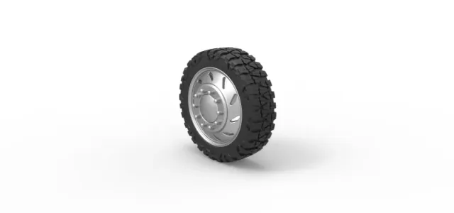 10 Triangular Hole front semi wheel for pickup V3 Scale 1:25 — Фото 7 из 12