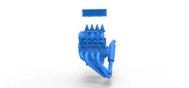 Engine of 600 Micro sprint car Scale 1:25 — Image 19 of 21