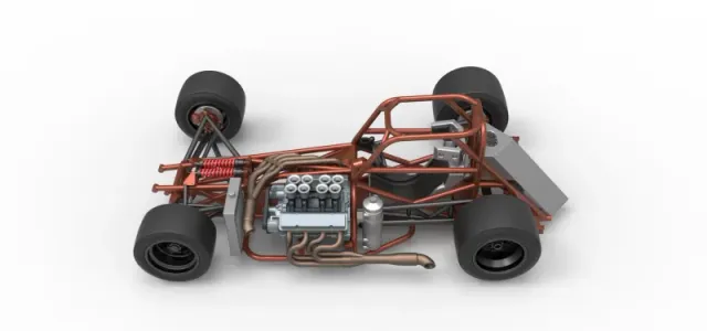 Supermodified front engine race car Base Version 3 Scale 1:25 — Image 10 of 31