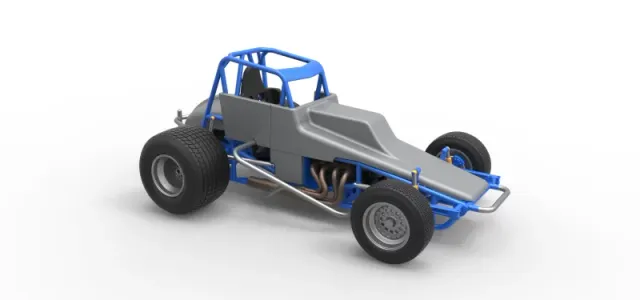 Vintage Sprint car Scale 1:25 — Фото 22 из 30