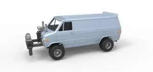 Diecast pulling van 4wd Scale 1:25