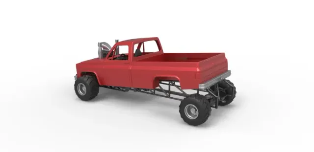 Diecast old school pulling truck 4wd Scale 1:25 — Фото 9 из 30