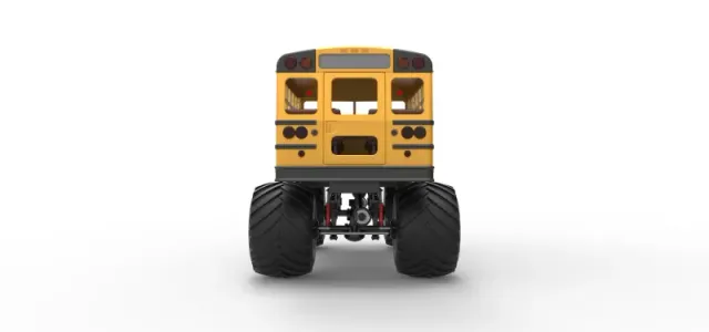 Vintage School bus Monster Truck Scale 1:25 — Фото 16 из 26