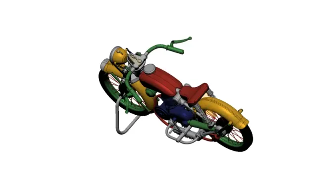 Vintage motorcycle from the 40s-50s — Фото 15 из 16