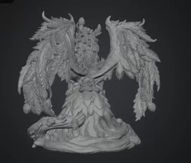 Ancient Forest Guardian Dragon STL File for 3D Print — Image 15 of 17