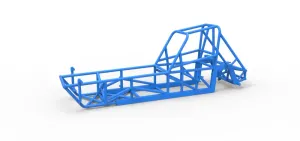 Frame of Vintage Dirt Modified stock car Version 3 Scale 1:25