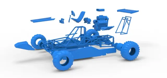 Vintage Mud dragster Scale 1:25 — Фото 18 из 26