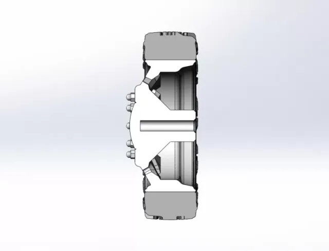 10 Triangular Hole front semi wheel for pickup V3 Scale 1:25 — Фото 11 из 12