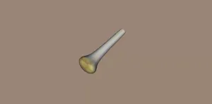 Porcelain mortar with hammers