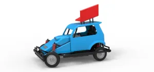 New Zealand Ministock car while turning Version 3 Scale 1:25
