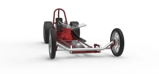 Vintage Front engine dragster Base Version 6 Scale 1:25 — Image 26 of 30