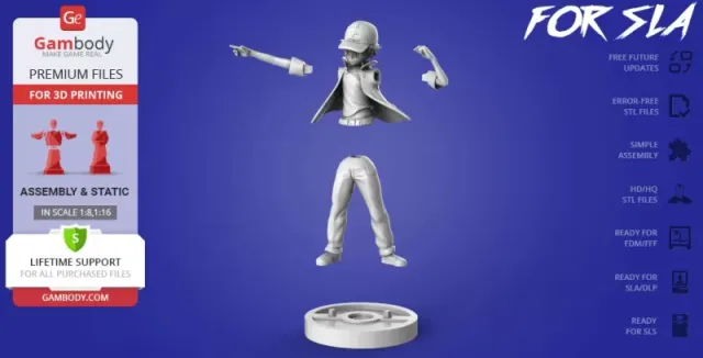 3Dprint Ash Ketchum Figure — Фото 2 из 4