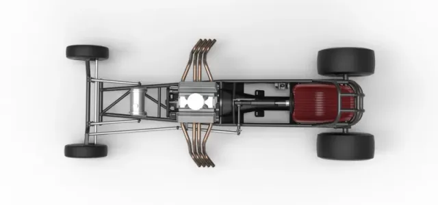 Vintage Front engine dragster Base Version 5 Scale 1:25 — Фото 11 из 19