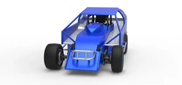 Northeast Dirt Modified stock car Version 2 Scale 1:25 — Фото 5 из 30