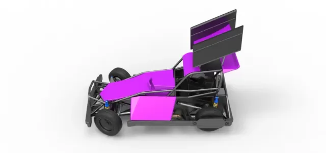 New Zealand Superstock car while turning Version 2 Scale 1:25 — Фото 10 из 31