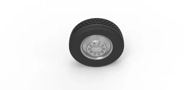 Diecast Front custom wheel of semi truck Version 2 Scale 1:25 — Фото 6 из 12