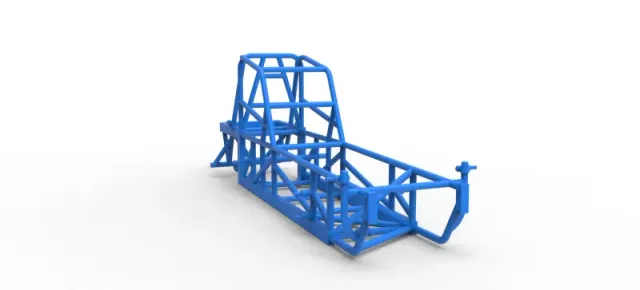 Frame of Vintage Dirt Modified stock car Version 4 Scale 1:25 — Фото 16 из 17