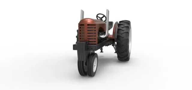 Vintage Small block Pulling tractor Version 4 Scale 1:25 — Фото 5 из 30