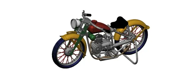 Vintage motorcycle from the 40s-50s — Фото 10 из 16