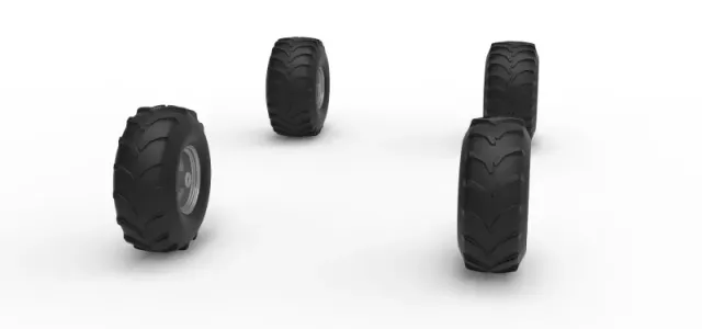 Wheel set of Mud dragster Version 3 Scale 1:25 — Image 3 of 14