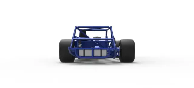 Vintage Asphalt Modified stock car Base V6 Scale 1:25 — Фото 16 из 30