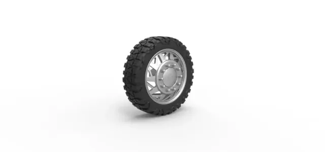 Diecast Front semi wheel for pickup Version 14 Scale 1:25 — Фото 2 из 11