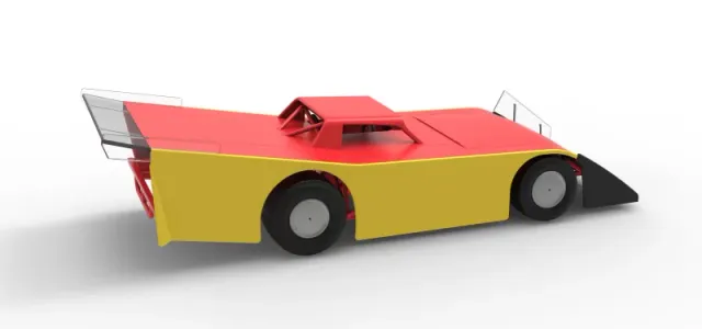 Vintage Dirt late model Race car Version 5 Scale 1:25 — Фото 20 из 30