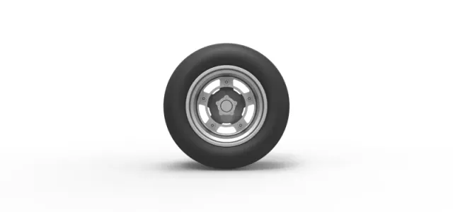 Diecast wheel from Asphalt Modified stock car Scale 1:25 — Image 5 of 12