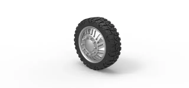 Diecast Front semi wheel for pickup Version 11 Scale 1:25 — Image 7 of 11