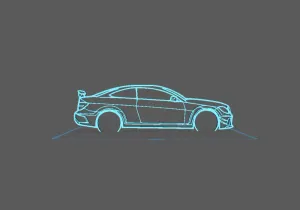 Mercedes - C63 AMG Black Series Wall Art