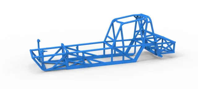 Frame of Vintage Dirt Modified stock car Version 5 Scale 1:25 — Фото 17 из 17