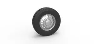 Diecast Front custom wheel of semi truck Version 16 Scale 1:25