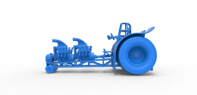 Diecast Pulling tractor with 2 engines V8 Scale 1:25 — Фото 17 из 31