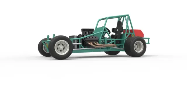 Vintage Northeast Dirt Modified stock car Base Scale 1:25 — Image 2 of 31