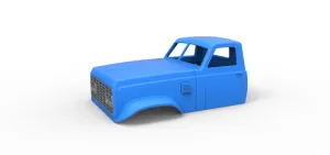 Cab of Vintage GATR Racing Semi truck Version 3 Scale 1:25