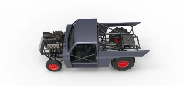 Diecast Dirt Dragster truck Scale 1:25 — Фото 8 из 31