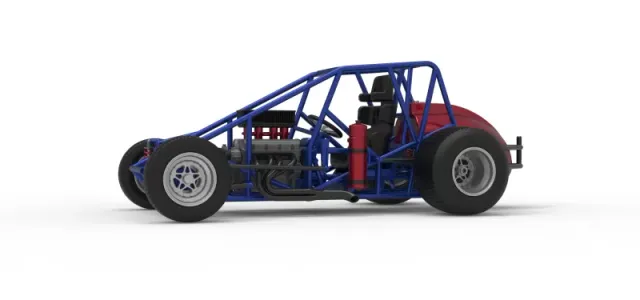 Dirt Silver Crown Car Base Scale 1:25 — Фото 2 из 30