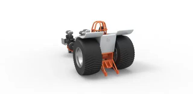 Diecast Pulling tractor with 3 engines V8 Version 4 1:25 — Фото 10 из 31