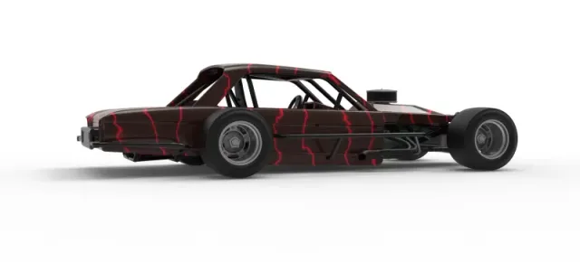 Vintage Asphalt Modified stock car V13 Scale 1:25 — Фото 21 из 30