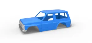 Shell of vintage SUV Scale 1:25